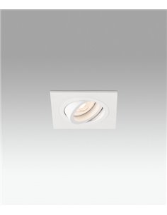 Foco de techo Downlight Radón – Faro – Lámpara cuadrada GU10, 9.2 cm