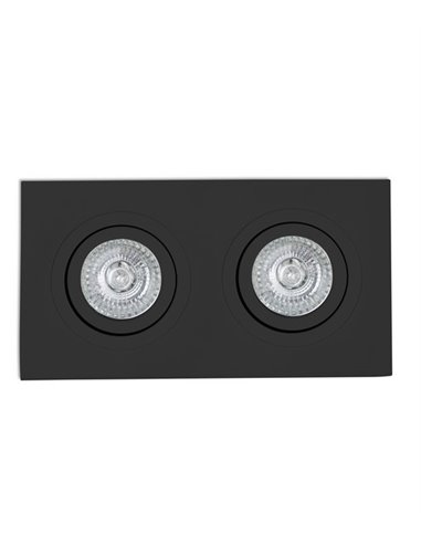 Lámpara empotrable Downlight Radón – Faro – 2 luces, 18 cm, GU10