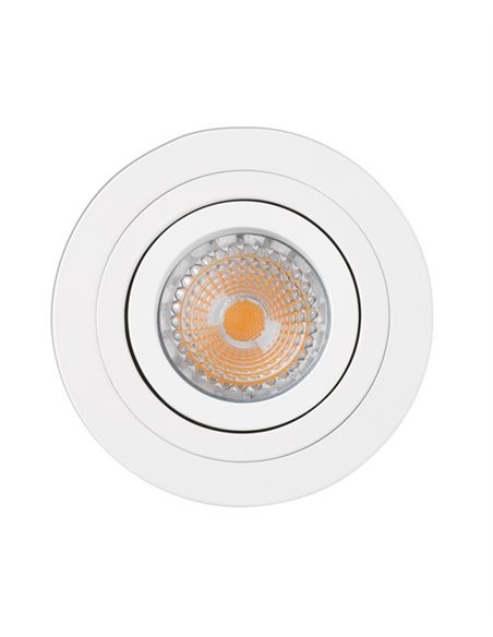 Lámpara empotrable Downlight Radón – Faro – Lámpara redonda, GU10,  Ø 9.2 cm