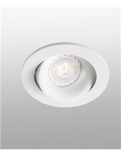 Downlight de techo redondo Argón – Faro – Lámpara empotrable GU10, Ø 11.4 cm