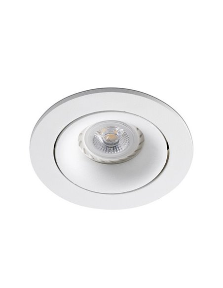 Downlight de techo redondo Argón – Faro – Lámpara empotrable GU10, Ø 11.4 cm