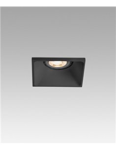 Empotrable de techo cuadrado Neón – Faro – Lámpara GU10, 7.5 cm
