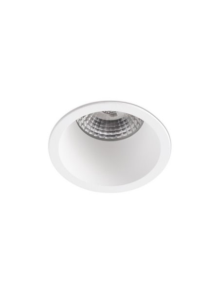 Lámpara empotrable Fox – Faro – Downlight blanco LED 2700K, Ø 6.5 cm