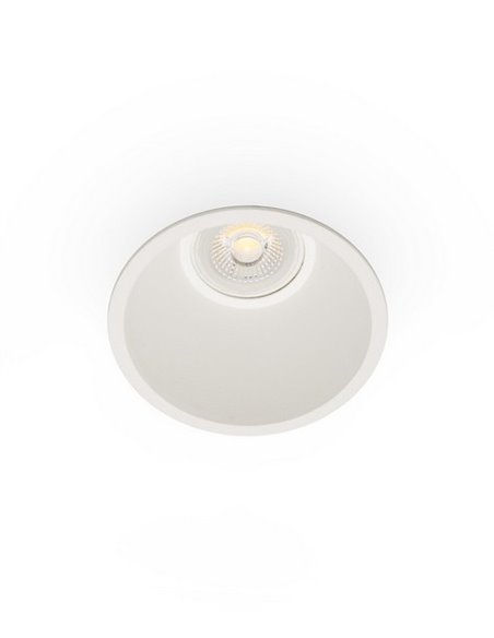 Lámpara empotrable de techo Fresh – Faro – Downlight de baño, IP44, Ø 11.6 cm