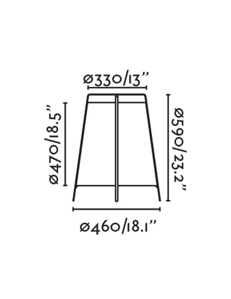Lámpara de pie de exterior Akane – Faro – IP44
