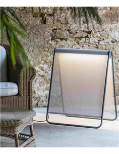 Lámpara de pie de exterior Cadaques – Faro – Pantalla textil, LED 2700K, 81 cm
