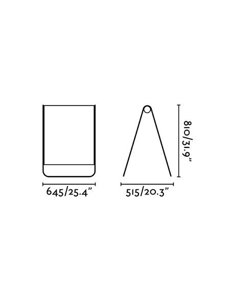 Lámpara de pie de exterior Cadaques – Faro – Pantalla textil, LED 2700K, 81 cm