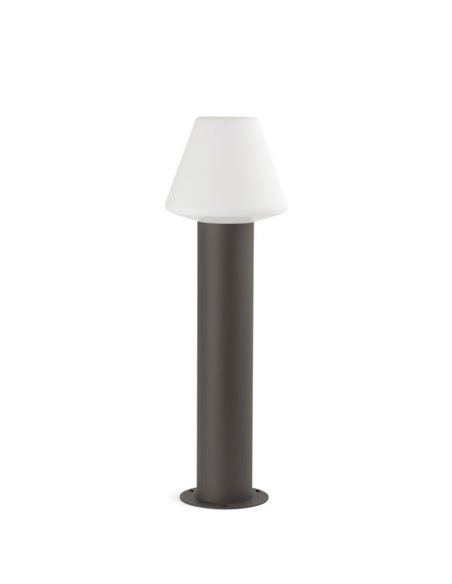 Baliza de exterior Mistu – Faro – Aluminio gris oscuro, 60 cm
