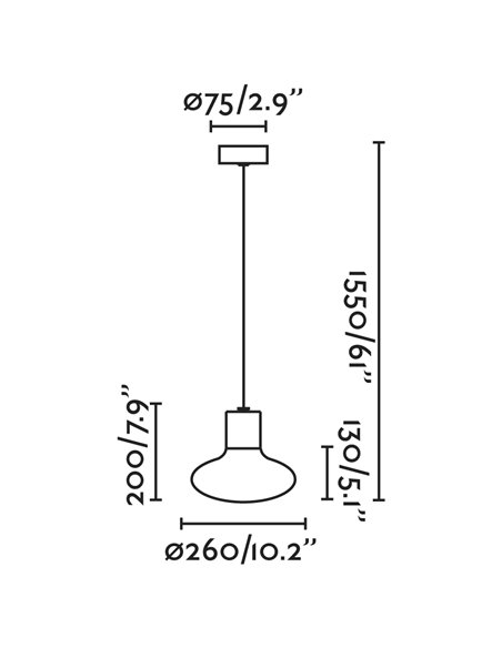 Colgante de techo de exterior Blubs – Faro – Aluminio Gris oscuro, IP44