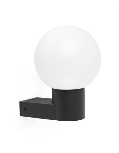 Aplique de pared de exterior Moon – Faro – Aluminio Gris, IP44