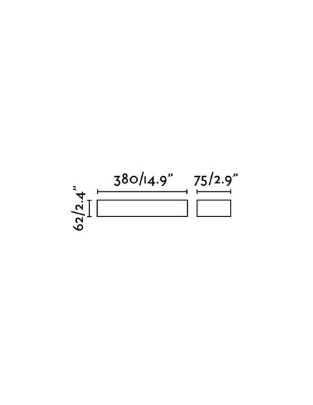 Aplique de pared de exterior Tacana – Faro – Lámpara de aluminio satinado, IP65, LED 3000K