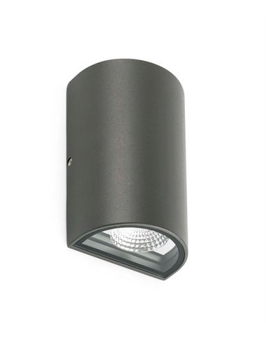 Aplique de pared de exterior Lace – Faro – Gris oscuro, IP54, LED 4000K