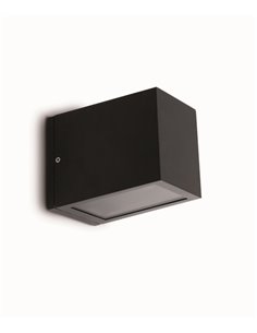 Aplique de pared de exterior Lacre – Faro – Aluminio gris, IP54 2