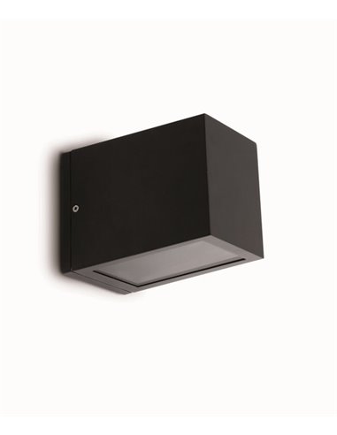 Aplique de pared de exterior Lacre – Faro – Aluminio gris, IP54