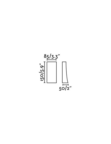 Aplique de pared de exterior Nairobi – Faro – Aluminio, IP54, LED 3000K