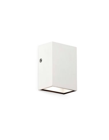 Aplique de pared de exterior Canon – Faro – Aluminio, LED 3000K, 8.5 cm