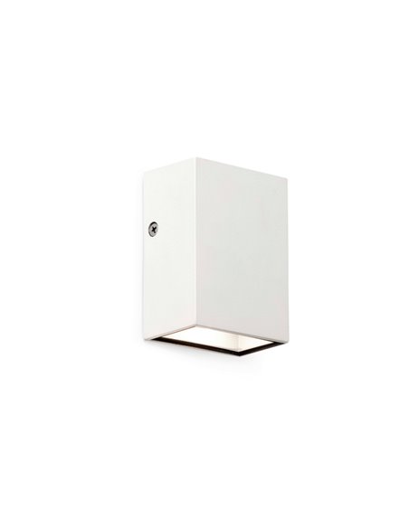Aplique de pared de exterior Canon – Faro – Aluminio, LED 3000K, 8.5 cm