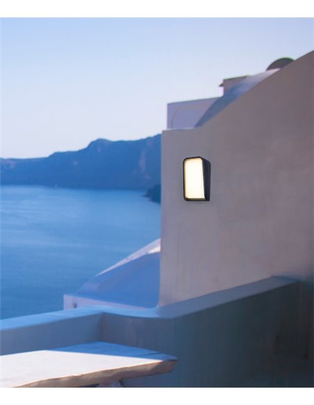 Aplique de pared de exterior Mask – Faro – Ambientes salinos, LED 3000K