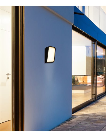 Aplique de pared de exterior Mask – Faro – Ambientes salinos, LED 3000K