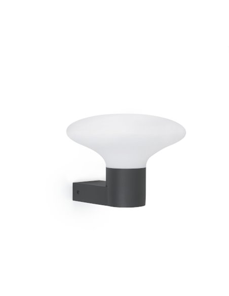 Aplique de pared de exterior Blubs – Faro – Gris oscuro, IP44