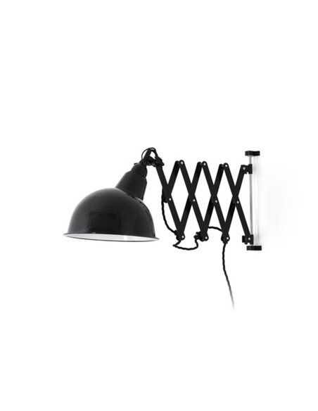 Lámpara de pared Ras – Faro – Extensible negra