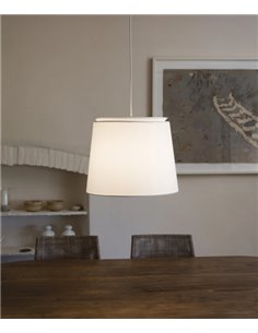 Lámpara colgante de tela Savoy – Faro – Pantalla textil
