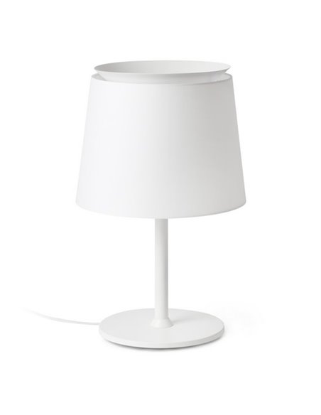 Lámpara de mesa Savoy – Faro – Pantalla textil 