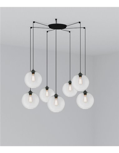 Lámpara colgante Clara – Faro – 7 luces E27