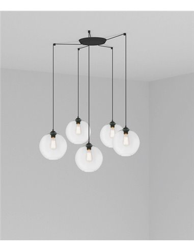 Lámpara colgante Clara – Faro – 5 luces E27