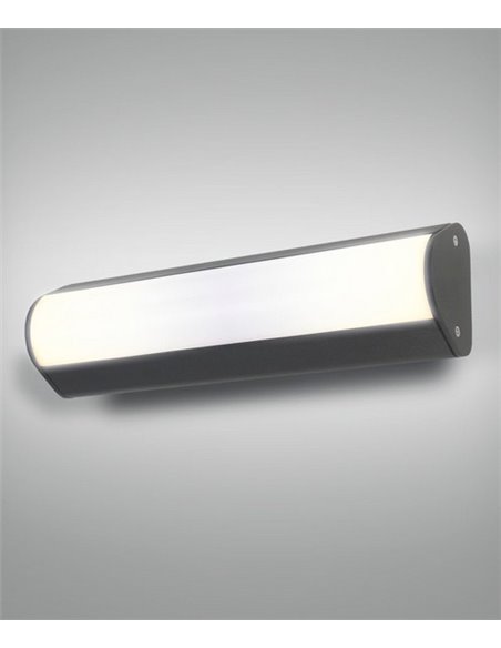 Aplique de pared de exterior Aka – ACB – Lámpara de exterior negra, 30 cm