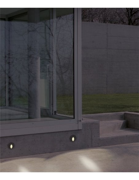 Foco empotrable de exterior Orion – ACB – Lámpara antracita, LED 3000K, 6.2 cm