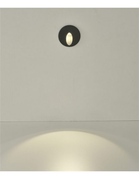 Foco empotrable de exterior Orion – ACB – Lámpara antracita, LED 3000K, 6.2 cm