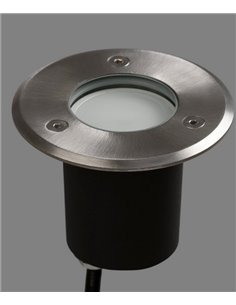 Foco empotrable de suelo Nemo - ACB - Lámpara de exterior de acero, Ø 10 cm 2