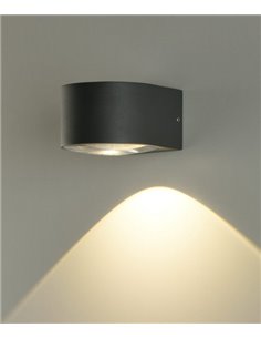 Aplique de pared de exterior Ania – ACB – Lámpara de pared antracita, LED 3000K