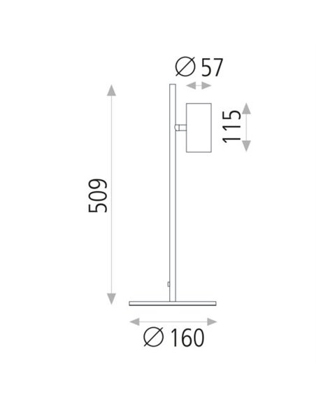 Lámpara de mesa Gina – ACB – 1xGU10