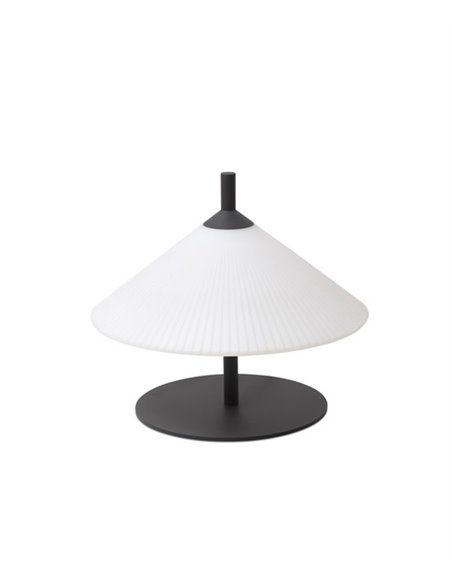 Lampara de pie para exterior Saigon – Faro – Pantalla R55 blanco, 100 cm/200 cm