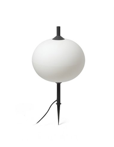 Lámpara estaca de exterior Saigon – Faro – Pantalla R45 blanco