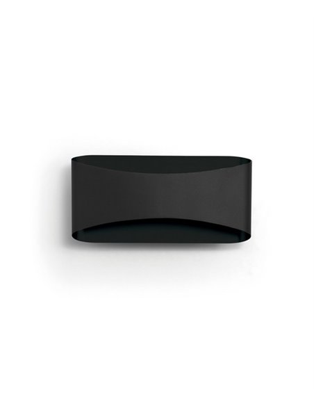 Aplique de pared Cooper – Novolux Exo – Aplique decorativo blanco y negro, LED 3000K, 24 cm