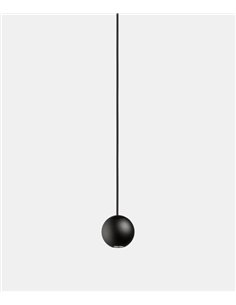 Lámpara colgante empotrable Punto Single - Leds C4 - En blanco o negro, regulable