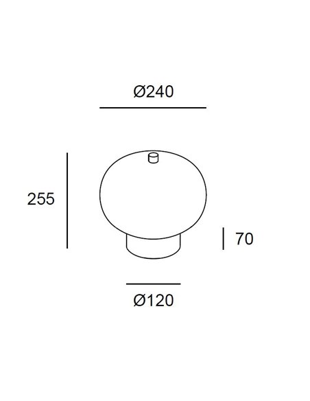 Lámpara de mesa Ilargi – Leds C4 – En madera maciza táctil y regulable