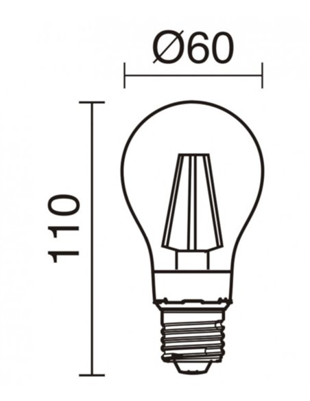 Bombilla E27 6W 800lm en varias temperaturas de color - Novolux Lighting