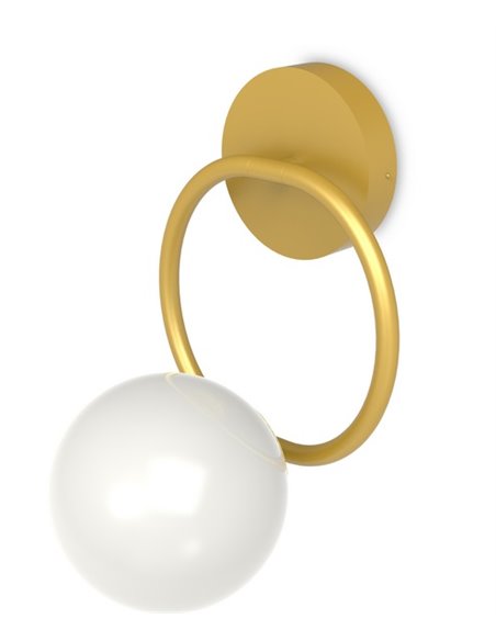 Aplique de pared Sphere – Pujol – Lámpara tipo bola, Pantalla inclinable