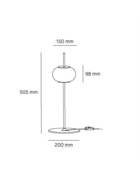 Lámpara de mesa Astros - Milán