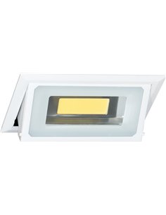 Proyector de techo empotrable Bonn – Beneito & Faure – Lámpara orientable 90º, 40W, LED 3000K/4100 K 2