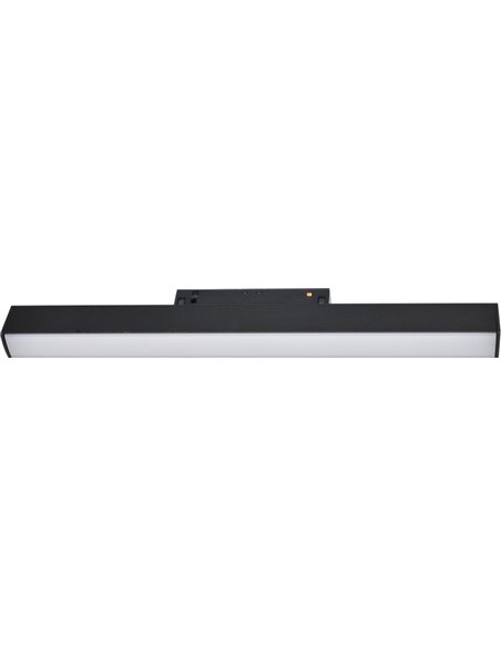 Lámpara para carril 48V Line – Beneito & Faure – Lámpara LED 3000K, Aluminio negro mate, Disponible 3 tamaños