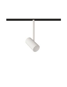 Proyector de carril 48V Dot – Beneito & Faure – Lámpara LED 2700K/3000K, Cabezal orientable 355º, Acabados: blanco/negro