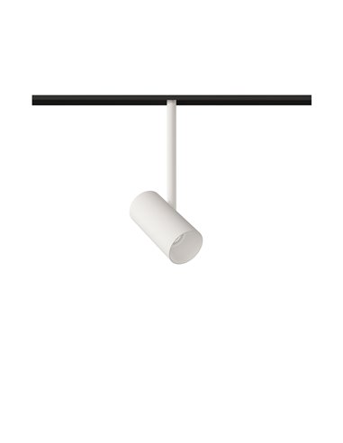 Proyector de carril 48V Dot – Beneito & Faure – Lámpara LED 2700K/3000K, Cabezal orientable 355º, Acabados: blanco/negro