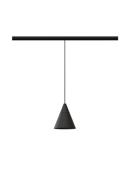 Lámpara colgante de carril magnético 48V Zoe – Beneito & Faure – Lámpara decorativa LED 2700K/3000K, Ø 7,2 cm