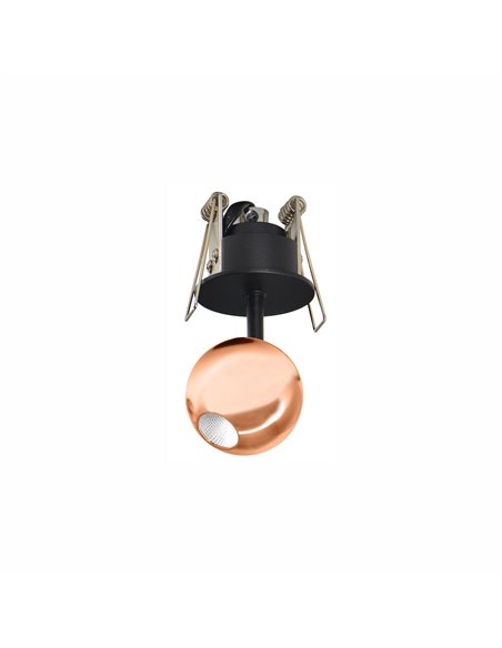 Foco de techo empotrable Bora  – Beneito & Faure – Lámpara LED 2700K/3000K, Disponible en varios acabados, Medidas: Ø 5 cm / 7 c