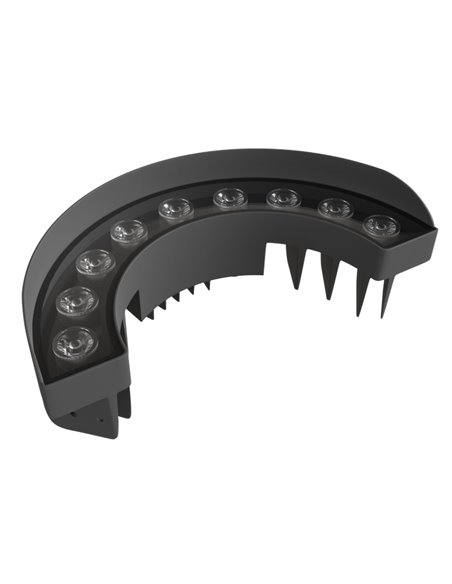 Lámpara de suelo Signal – Beneito & Faure – Foco de exterior LED 3000K, Aluminio gris oscuro